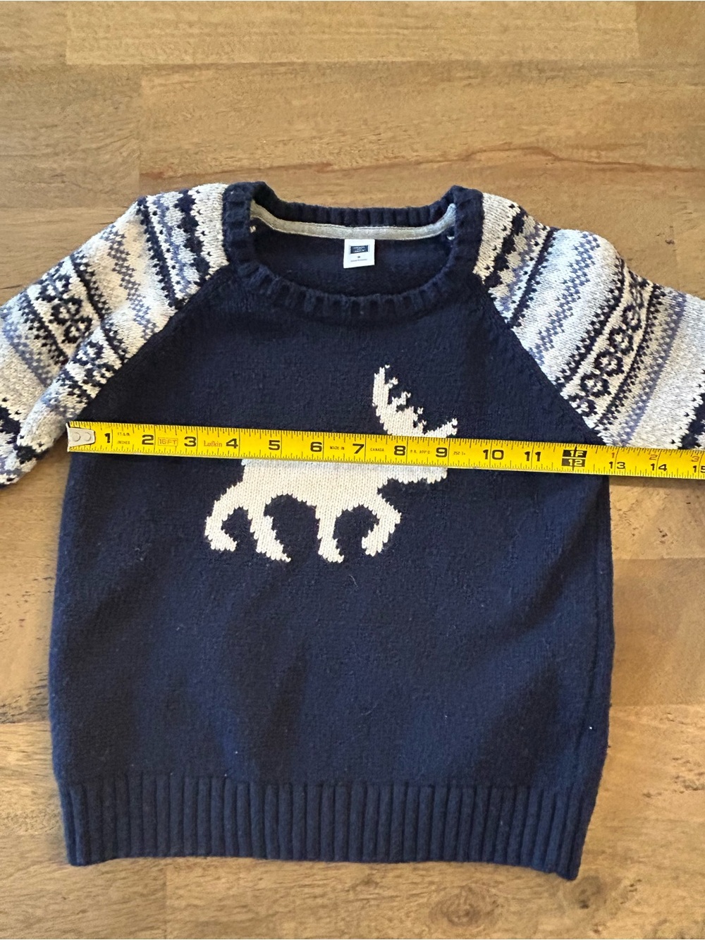 Janie and Jack Navy Sweater with Cream Accent - Picture 4 of 5